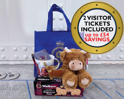 Highland Cow Hamper with Two Admissions Tickets