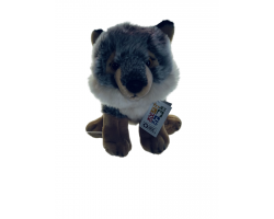 Petjes Cubsy Grey Wolf Sitting 23cm