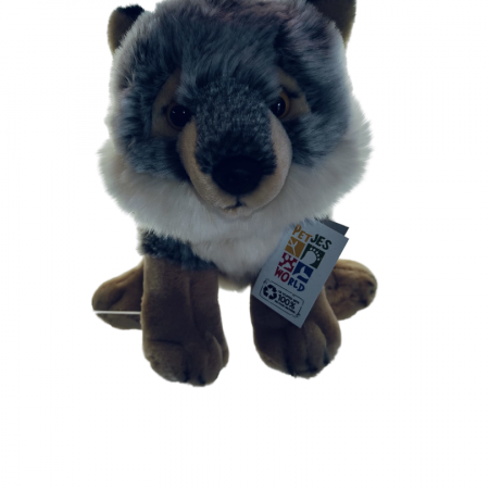 Petjes Cubsy Grey Wolf Sitting 23cm