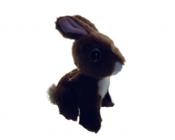 Petjes Glitter Eyes Rabbit Brown  20cm