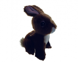 Petjes Glitter Eyes Rabbit Brown  20cm