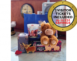 Highland Cow Hamper with Two Admissions Tickets