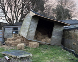 Damage from Storm Goretti