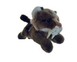 Petjes Cubsy Smilodon lying 24cm