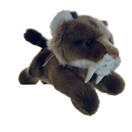 Petjes Cubsy Smilodon lying 24cm