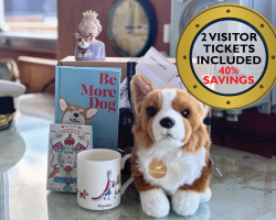 Royal Corgi Hamper with Two Admissions Tickets