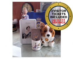 Queen and Corgi Hamper with Two Admissions Tickets