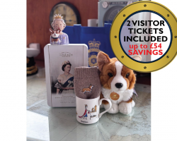 Queen and Corgi Hamper with Two Admissions Tickets