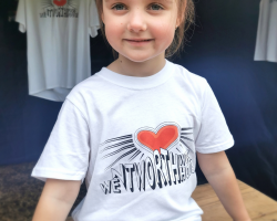 Fundraising T Shirt Medium Childrens (7-8) - White