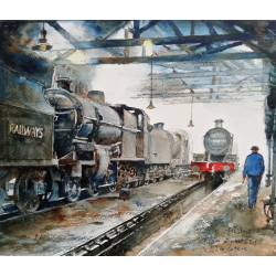 Print  of Inside the S&D shed at Bath Green Park from a photo by Ivo Peters