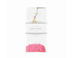 In bloom linen tea towel