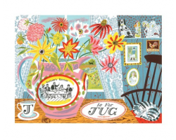 J is for Jug greetings card