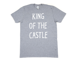 King of The Castle - Adult T-Shirt - Sport Grey - Medium