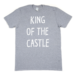 King of The Castle - Adult T-Shirt - Sport Grey - Medium