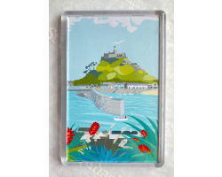 St Michael's Mount Harbour Fridge Magnet