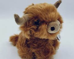 Petjes Glitter Eye Highland Cow 20cm