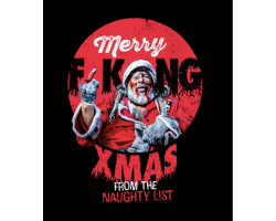 Bad Santa Hoodie Black: 2 Extra Large