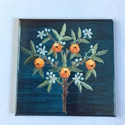 May Morris Orange Tree Fridge Magnet