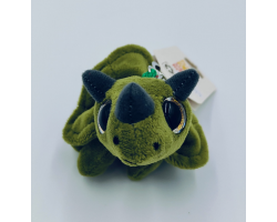 Petjes Glitter Eyes Keychain Plush Triceratops 9cm