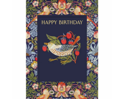 Strawberry Thief Birthday Card