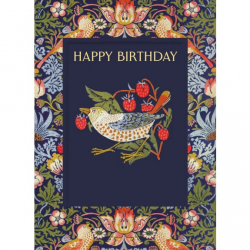 Strawberry Thief Birthday Card