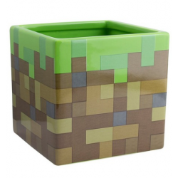 Minecraft Grass Block Pen and Plant Pot
