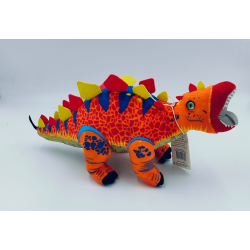 Petjes Mighty Dino Stegosaurus Orange/Blue 25cm