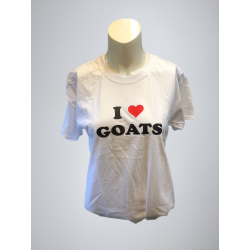 I Love Goats T-Shirt- S - 38"