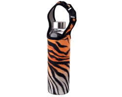 Spots & Stripes Glass Water Bottle Neo Sleeve