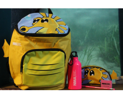 Seahorse rucksack with stationary accessories