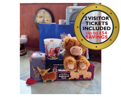 Highland Cow Hamper with Two Admissions Tickets