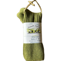 Alpaca Hiking Socks- Sage Green MEDIUM