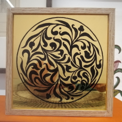 Gilding on Glass by Marzieh Kaviani