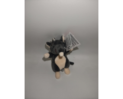 Ron Grey Plush Rat Clip