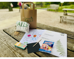 Children's Trail Activity Bag: trail, duck food, pencils, certificate,  little prize