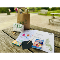 Children's Trail Activity Bag: trail, duck food, pencils, certificate,  little prize