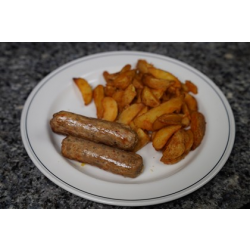 Vegan Sausages and Wedges