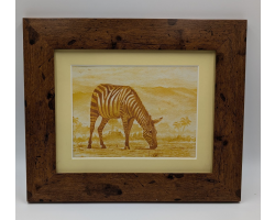 A brush with Africa Zebra Framed