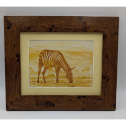 A brush with Africa Zebra Framed