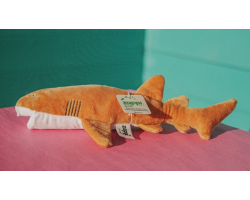 Medium sized brown nurse shark softy toy pl