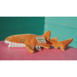 Medium sized brown nurse shark softy toy pl