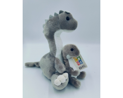 Petjes MommyHug Brachiosaurus Grey 24cm