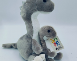 Petjes MommyHug Brachiosaurus Grey 24cm