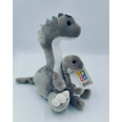 Petjes MommyHug Brachiosaurus Grey 24cm