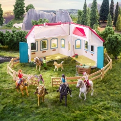 Open Stable with horseshoe