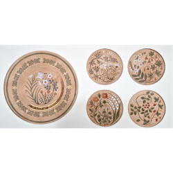 Cloister Garden Watercolour Design Paintings for Plates by Laura Taylor