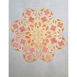 The secret of the soul. Rose Window Design by Laura Taylor