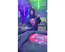 Bad Santa Hoodie Black: Medium