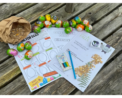 Children's Seasonal Trail Activity Bag: trail, scratch art, duck food, pencils, certificate,  little prize