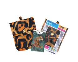 Mask & Sanitiser Pouch Leopard Print